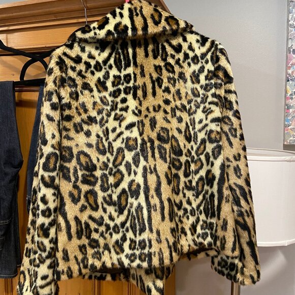 NWT MILLY CHEETAH MOTO JACKET SIZE MEDIUM - Picture 3 of 6